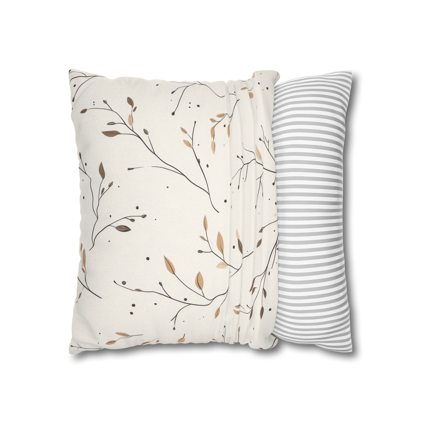 Fall Twigs Pillowcase 16x16 – Autumn Throw Pillow Cover for Cozy Seasonal Décor