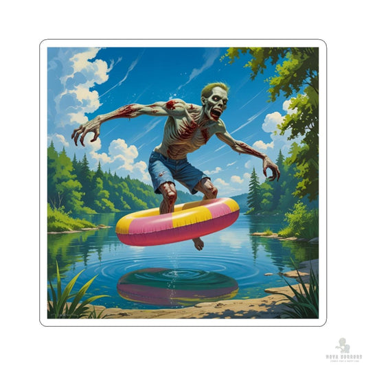 Zombie Summer Vibe Kiss-Cut Stickers