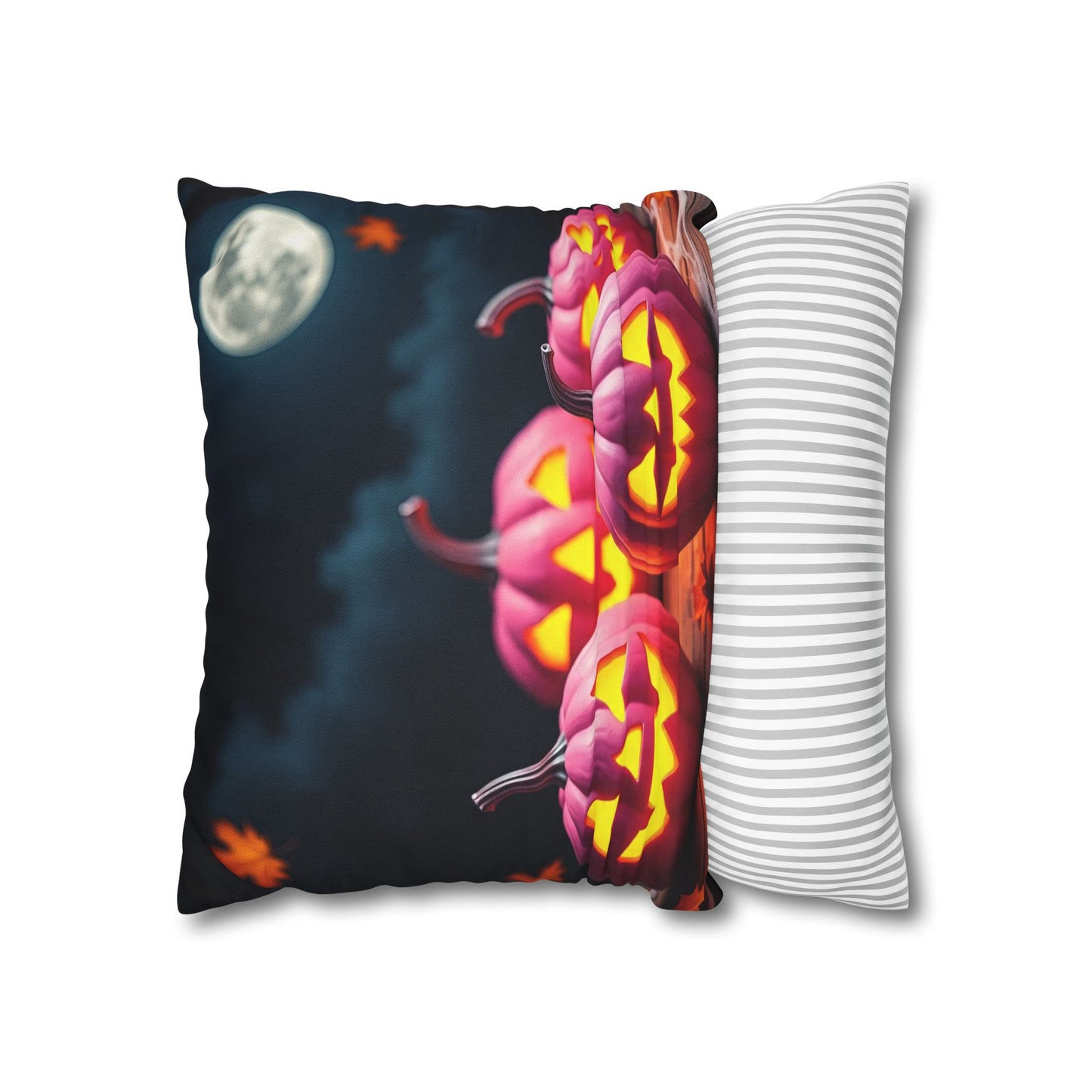The Rosy Grin Pillowcase 16x16 – Creepy Cute Halloween Throw Pillow Cover