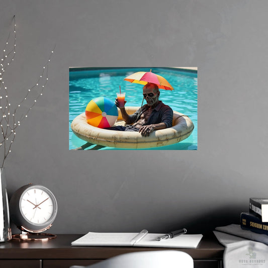 Zombie Floater Poster 17x 11 Matte