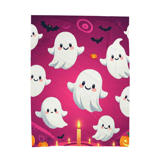 The Spooky Chic Snuggler Plush Blanket – Gothic Cozy Halloween Throw