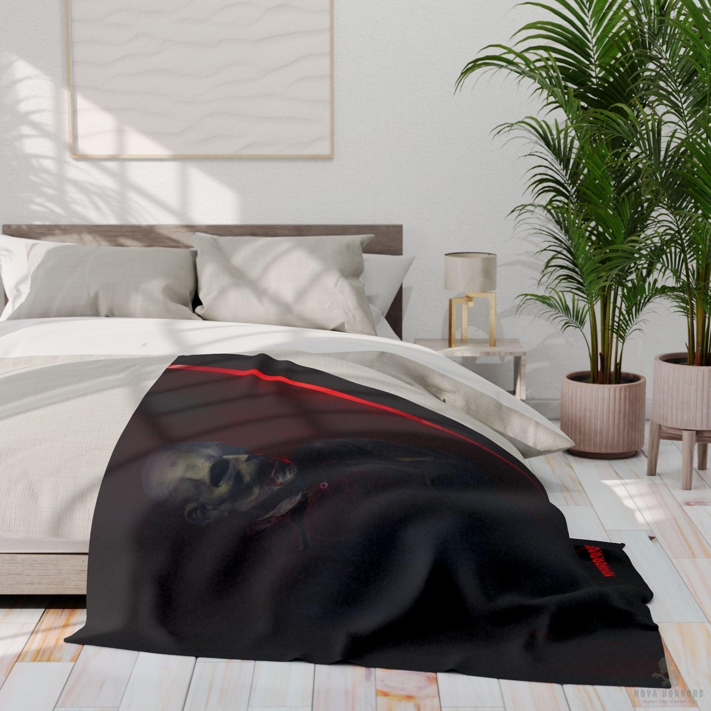 Death Stare Zombie Arctic Fleece Blanket