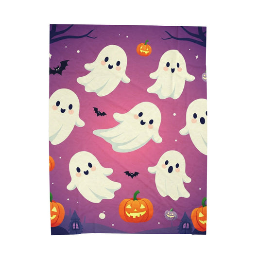 The Fa-boo-lous Plush Blanket – Spooky Cute Halloween Throw Blanket