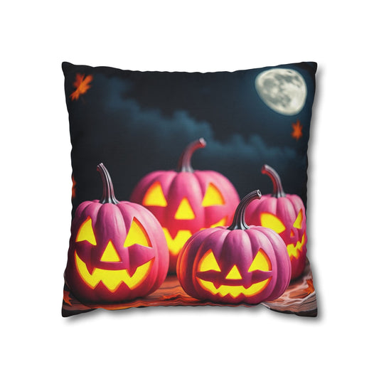 The Rosy Grin Pillowcase 16x16 – Creepy Cute Halloween Throw Pillow Cover
