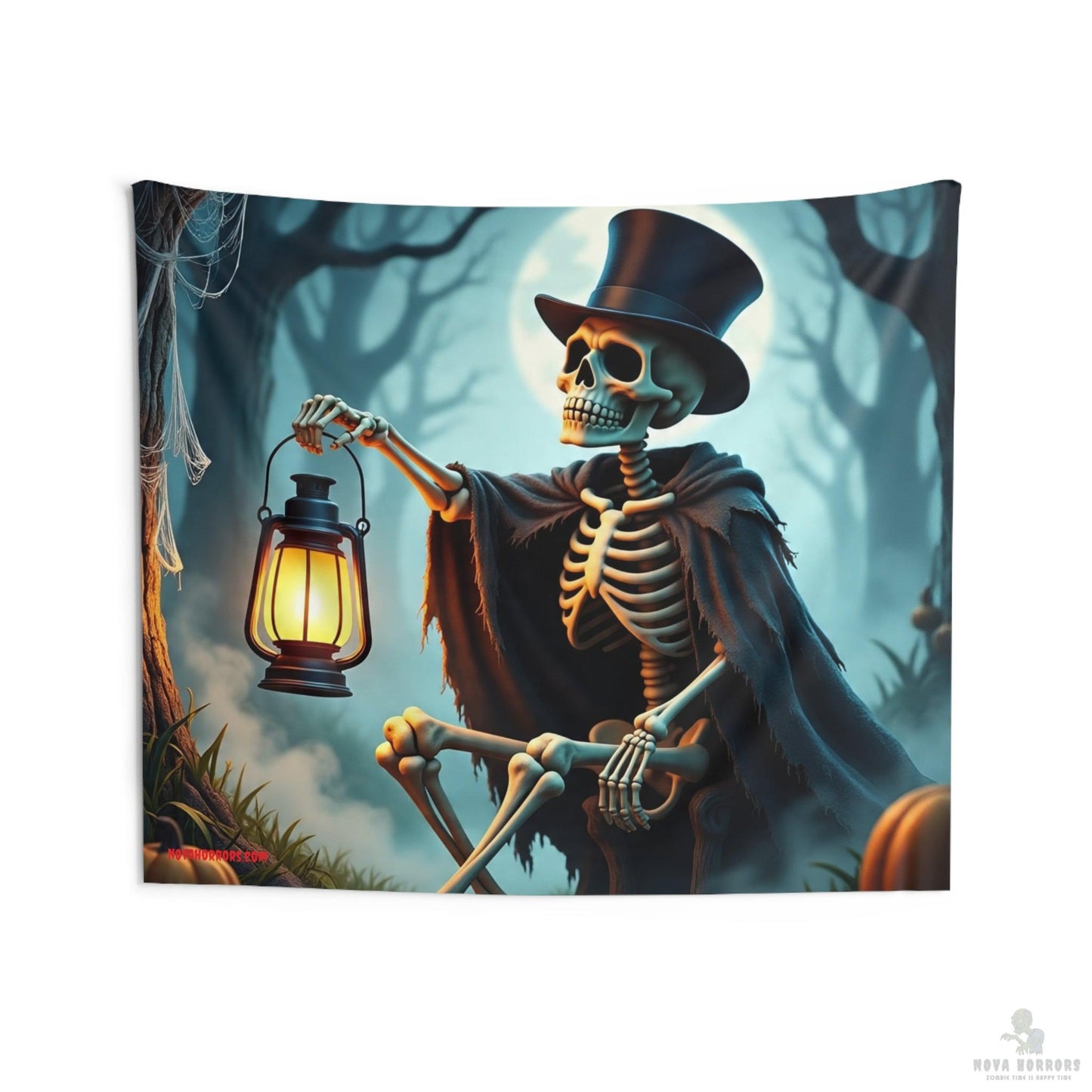 Regal Lone Skeleton Wall Tapestry