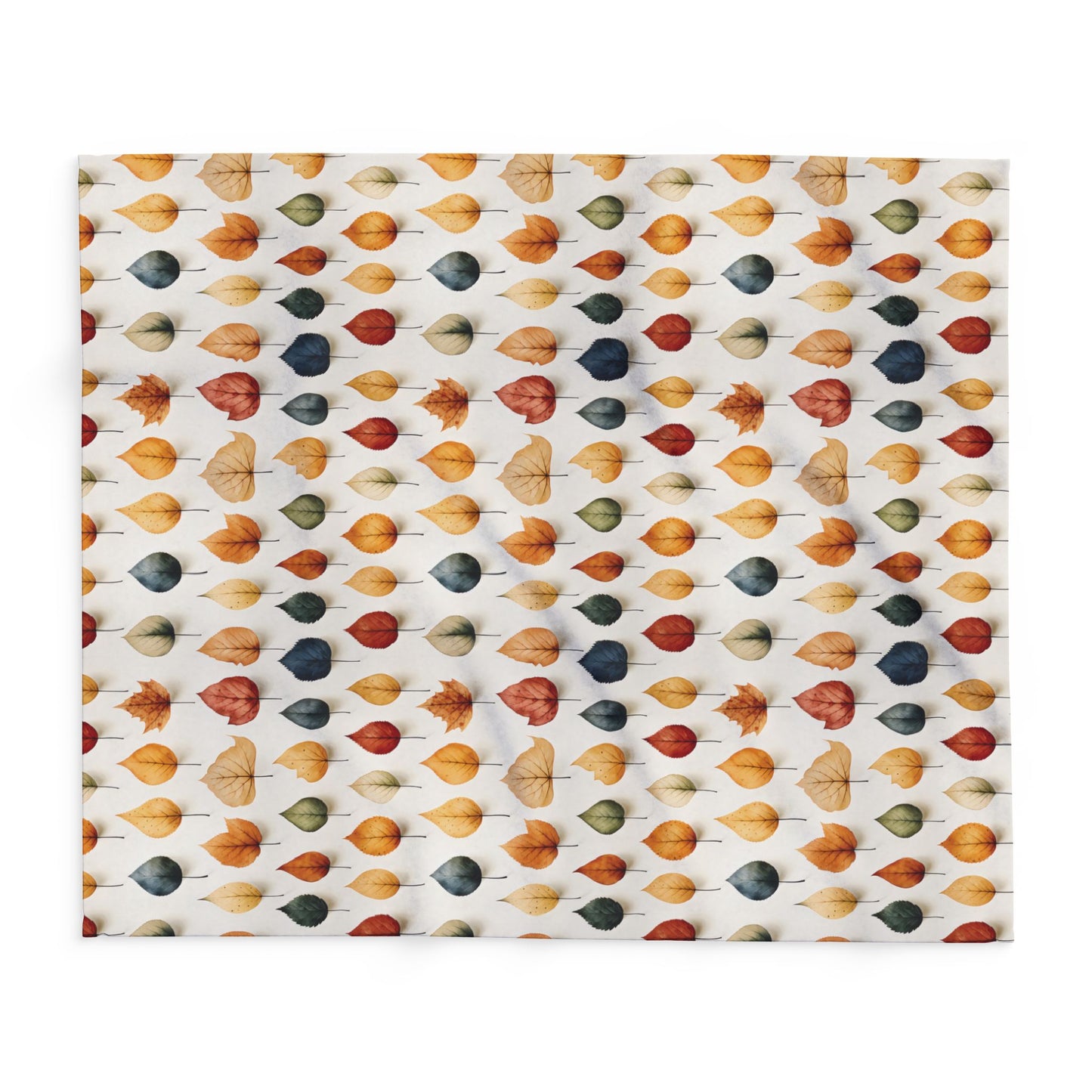 Autumn Leaf Fleece Blanket – Cozy Fall Throw for Halloween & Home Décor