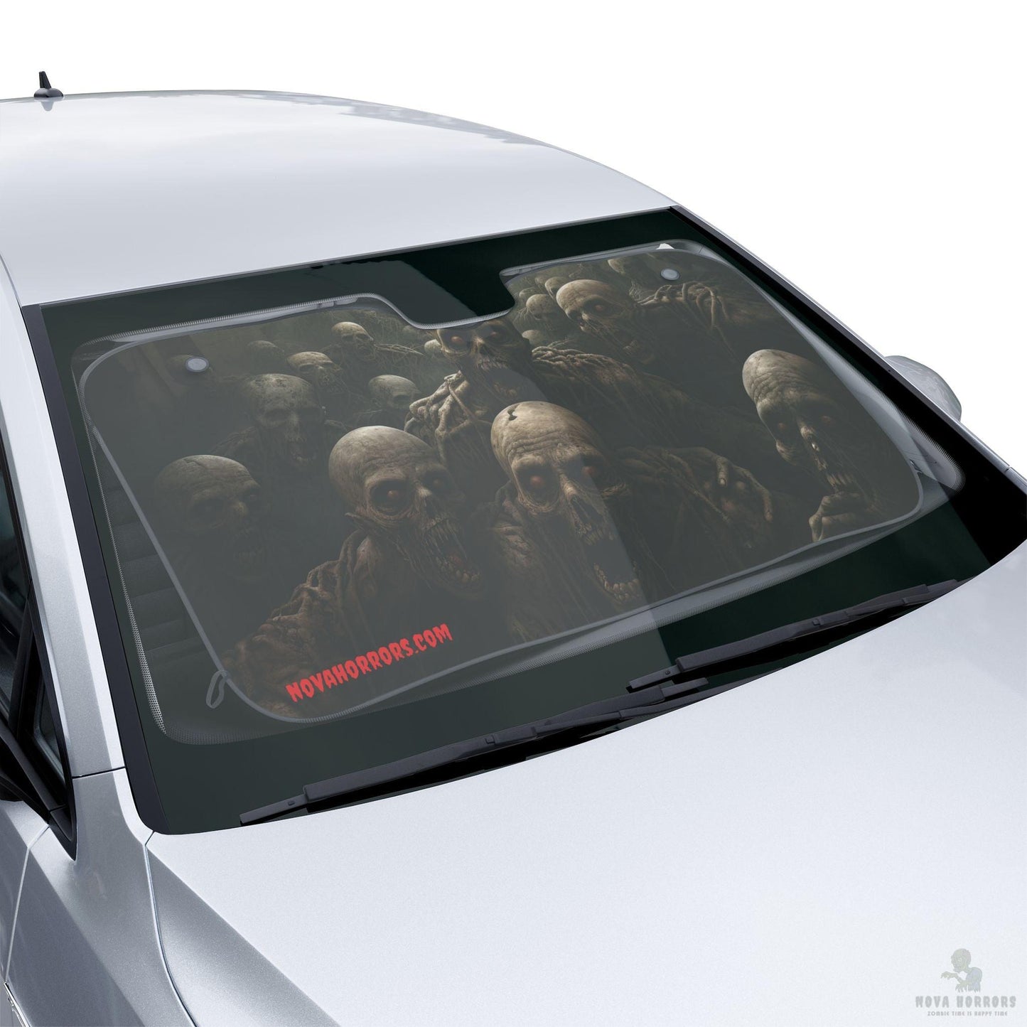 Gothic Zombie Car Sun Shade