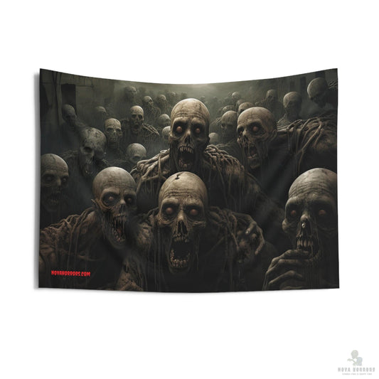 Zombies Staring Wall Tapestry