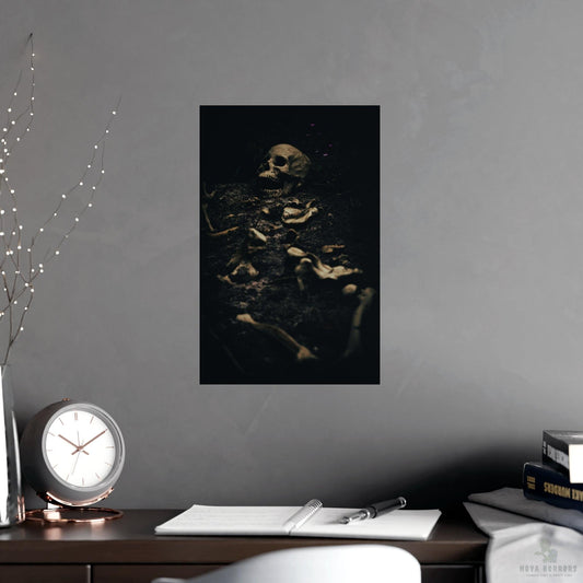 Skeleton Grave Poster 17x 11 Matte