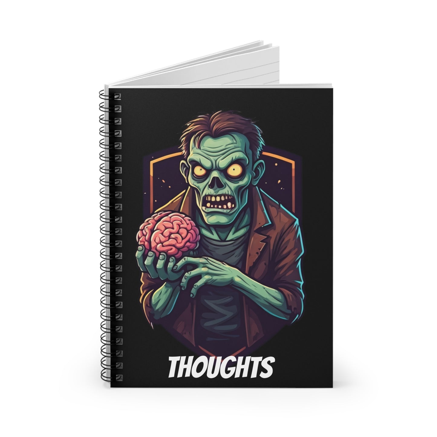 Undead Thoughts Spiral Notebook – Gothic Horror Writing Journal