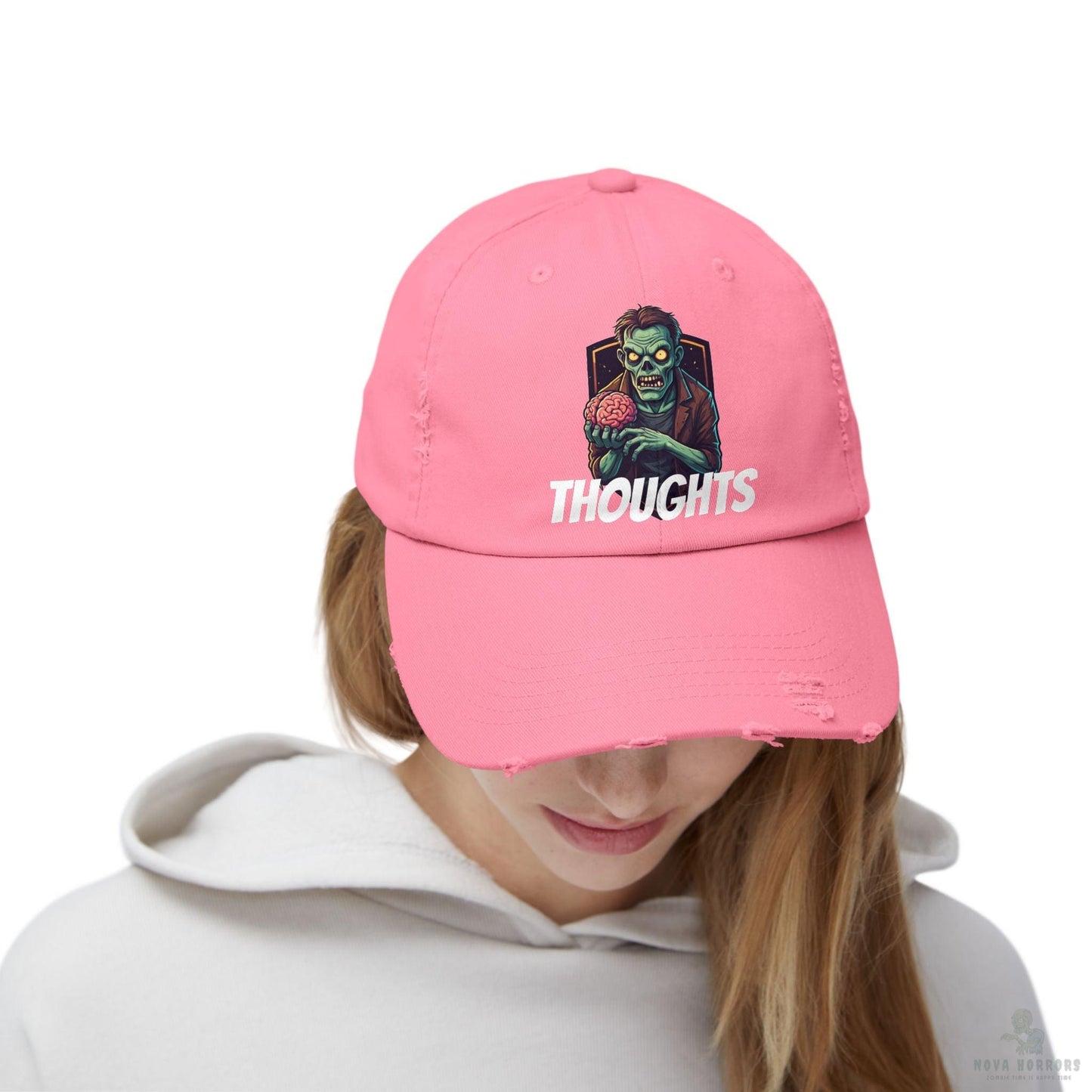Zombie Thoughts Distressed Cap