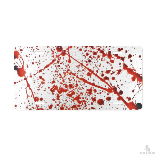 Blood Splatter Vanity Plate