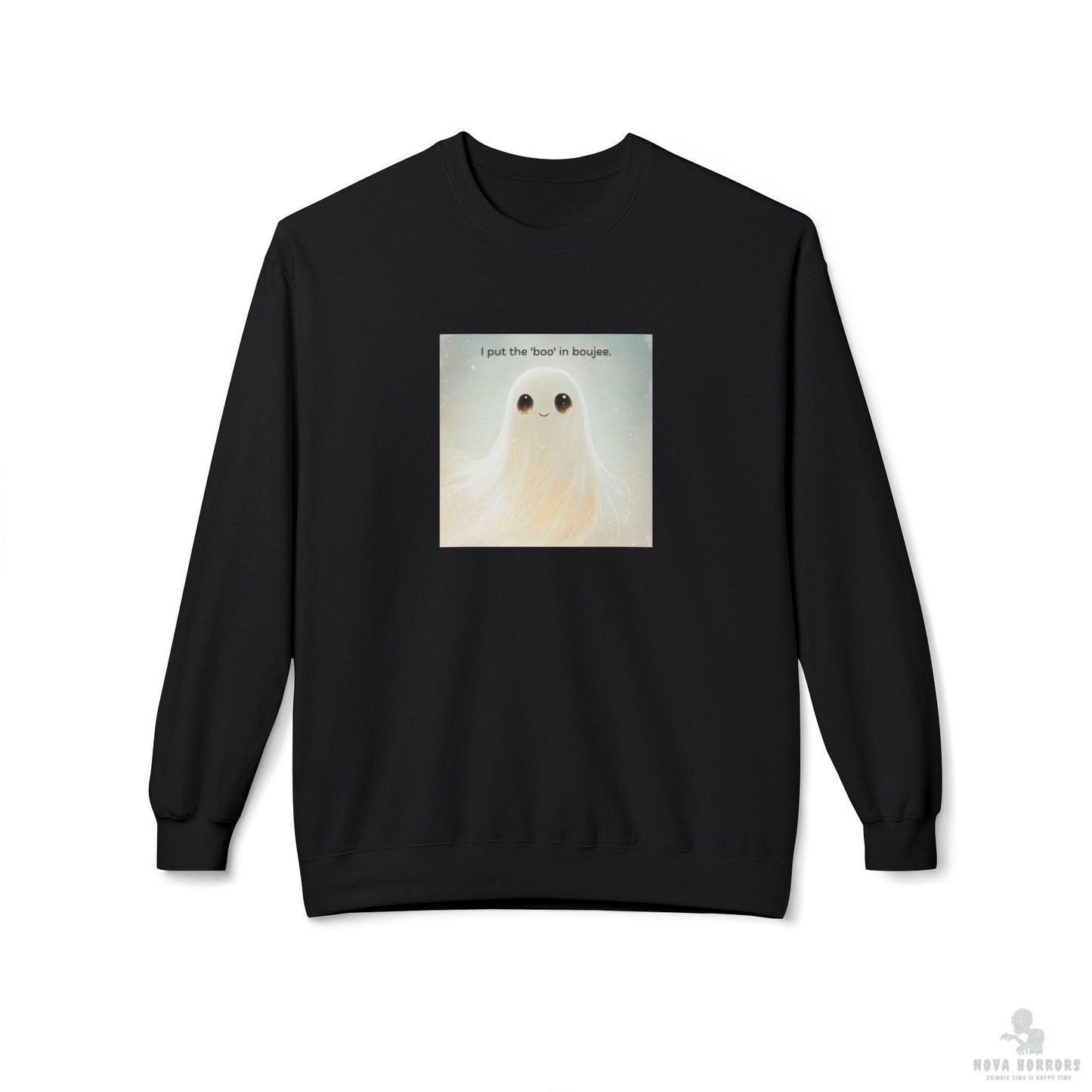 I Put the Boo in Boo-jee Sweatshirt – Funny Spooky Halloween Pullover