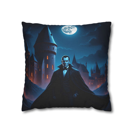 Transylvanian Dream Pillowcase 16x16 – Gothic Vampire Halloween Throw Pillow Cover