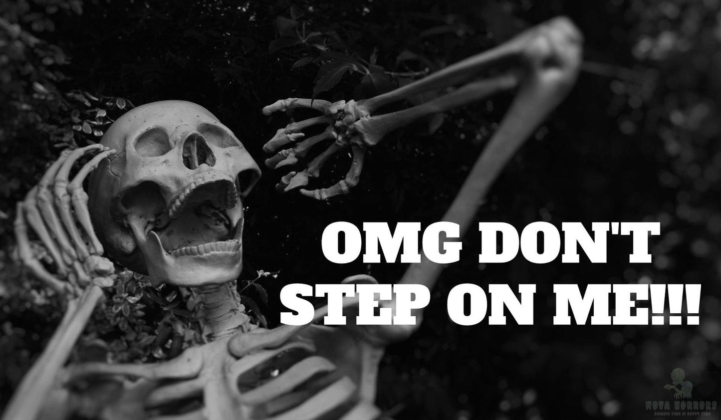 OMG Don't Step on Me Welcome Mat