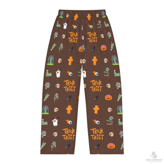 Trick or Treat Women's Pajama Pants, Halloween Sleepwear, Cute Loungewear, Gift for Her, Seasonal Relaxation Pants