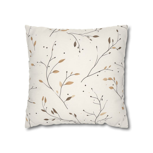 Fall Twigs Pillowcase 16x16 – Autumn Throw Pillow Cover for Cozy Seasonal Décor