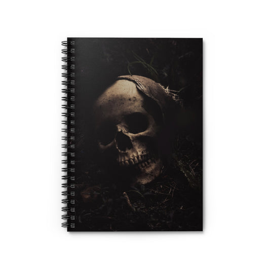 Grave Skull Spiral Notebook – Gothic Horror Writing Journal