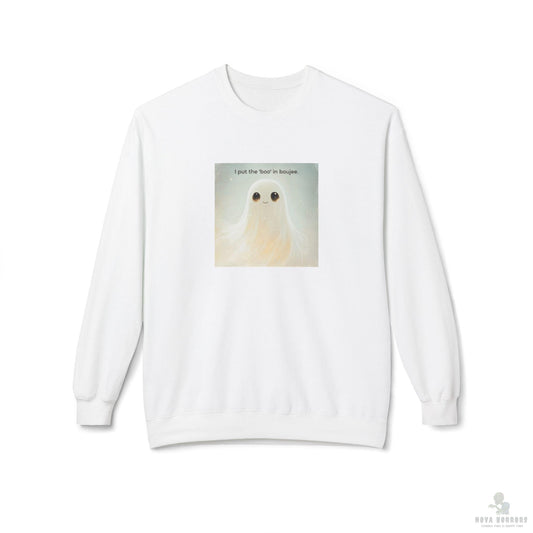 I Put the Boo in Boo-jee Sweatshirt – Funny Spooky Halloween Pullover