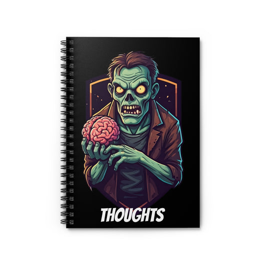 Undead Thoughts Spiral Notebook – Gothic Horror Writing Journal
