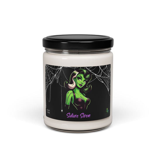 Suture Siren: Spooky Scented Soy Candle – Gothic Horror Home Décor