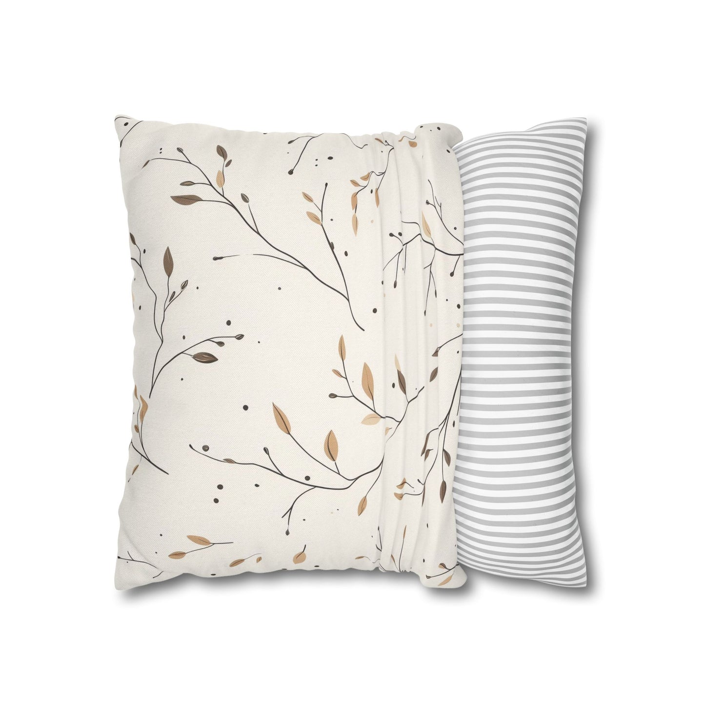 Fall Twigs Pillowcase 16x16 – Autumn Throw Pillow Cover for Cozy Seasonal Décor