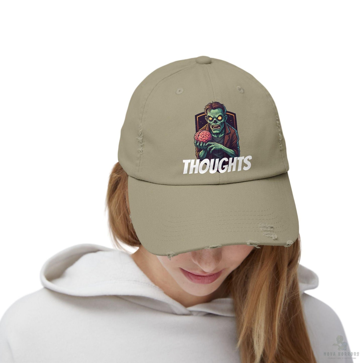 Zombie Thoughts Distressed Cap