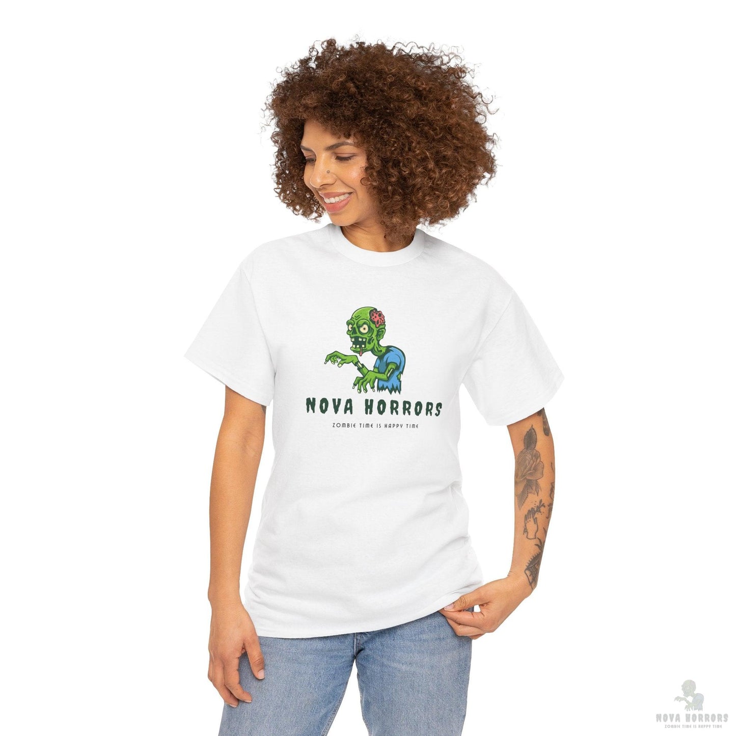 Nova Horrors Logo Unisex Heavy Cotton Tee