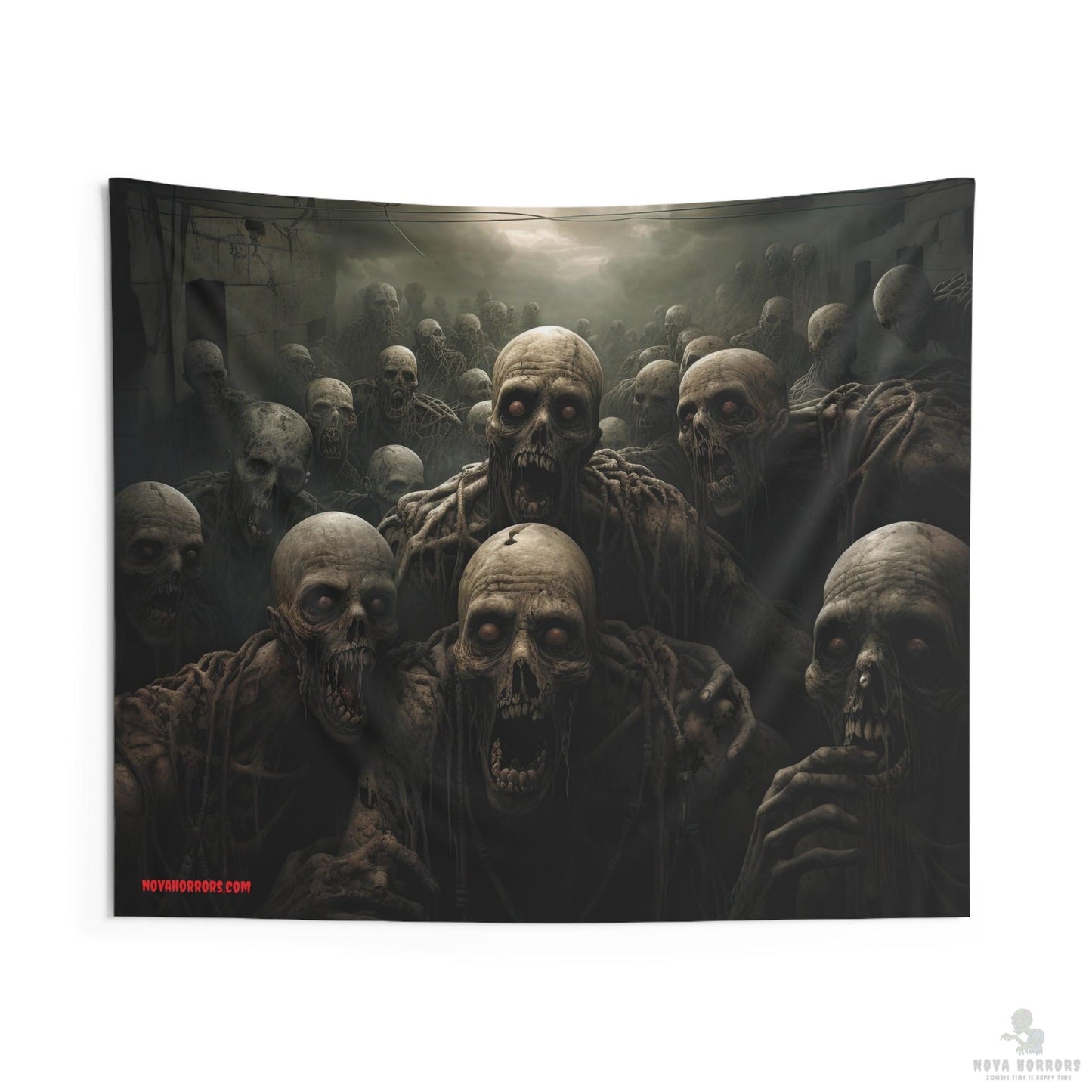 Zombies Staring Wall Tapestry