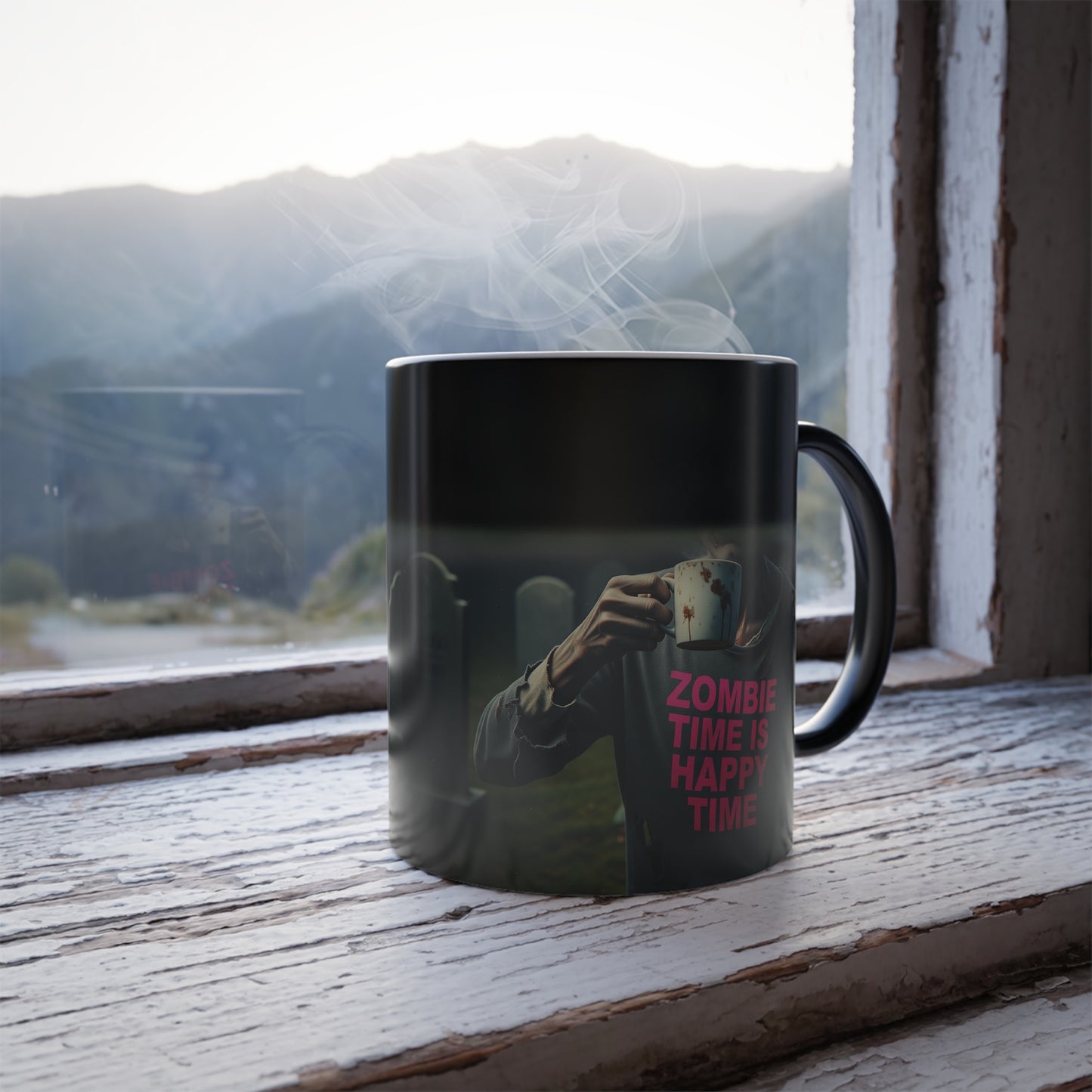 Color Morphing Zombie Mug – Heat Reveal Horror Coffee Cup