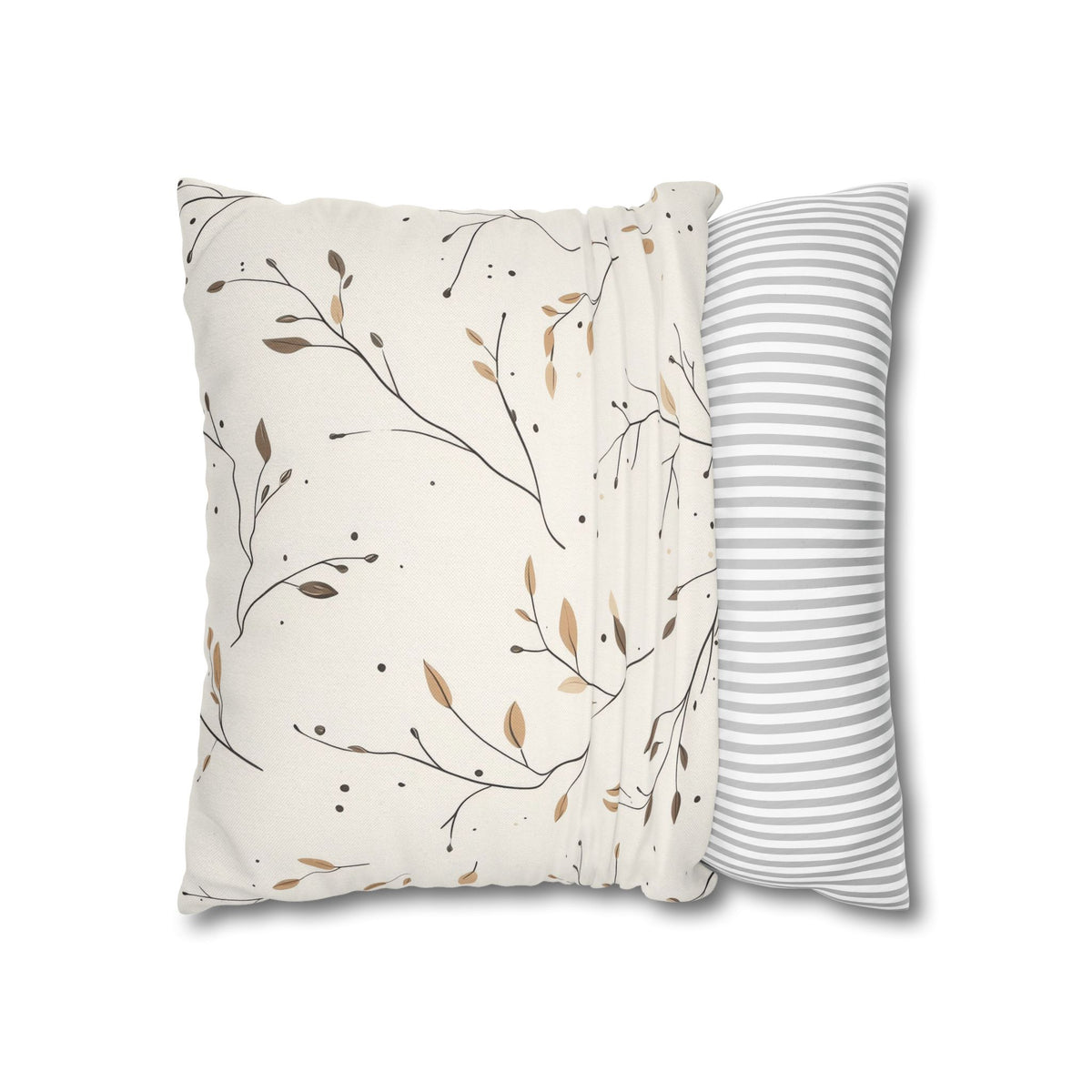 Fall Twigs Pillowcase 16x16 – Autumn Throw Pillow Cover for Cozy Seasonal Décor