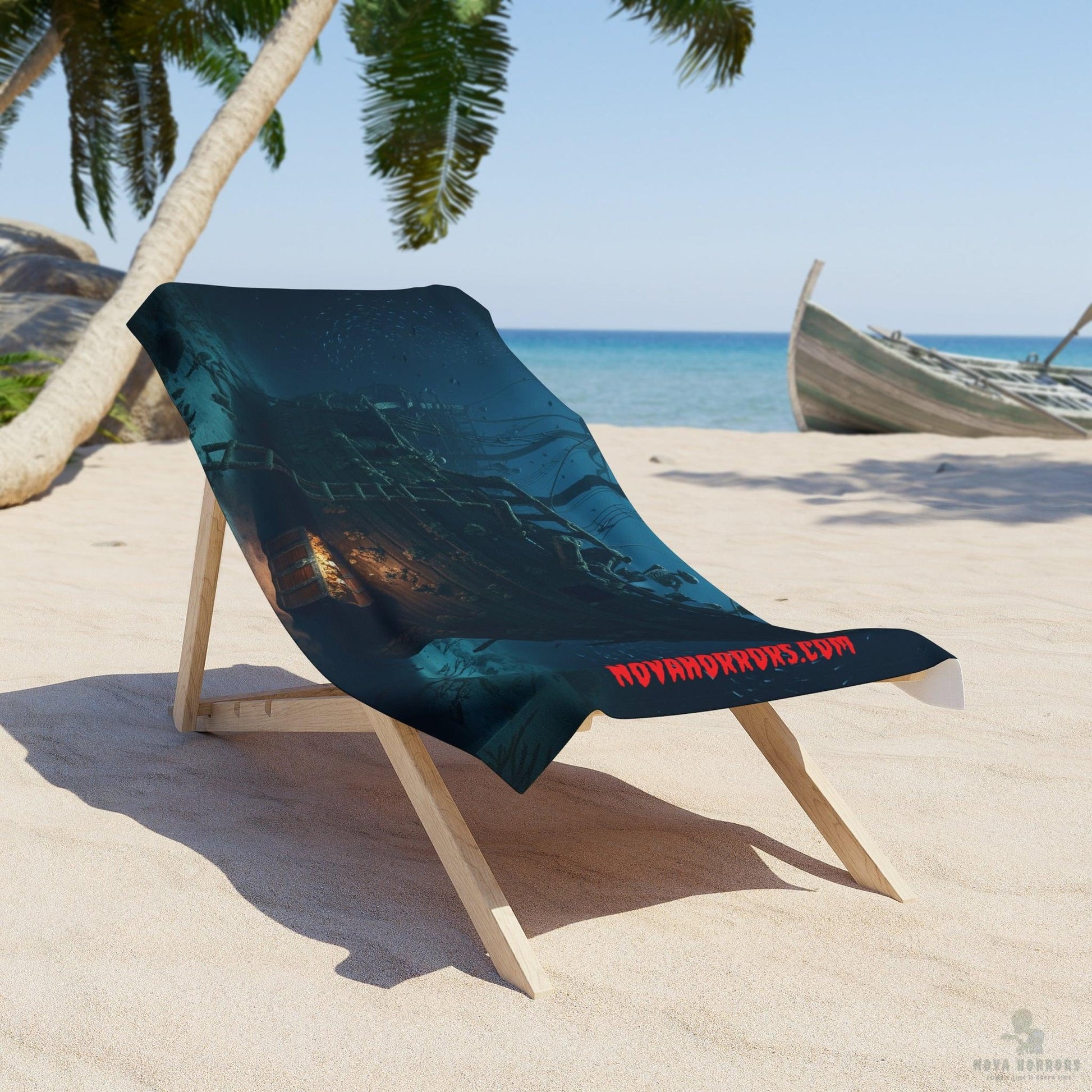 Haunted Shipwreck Beach Towel