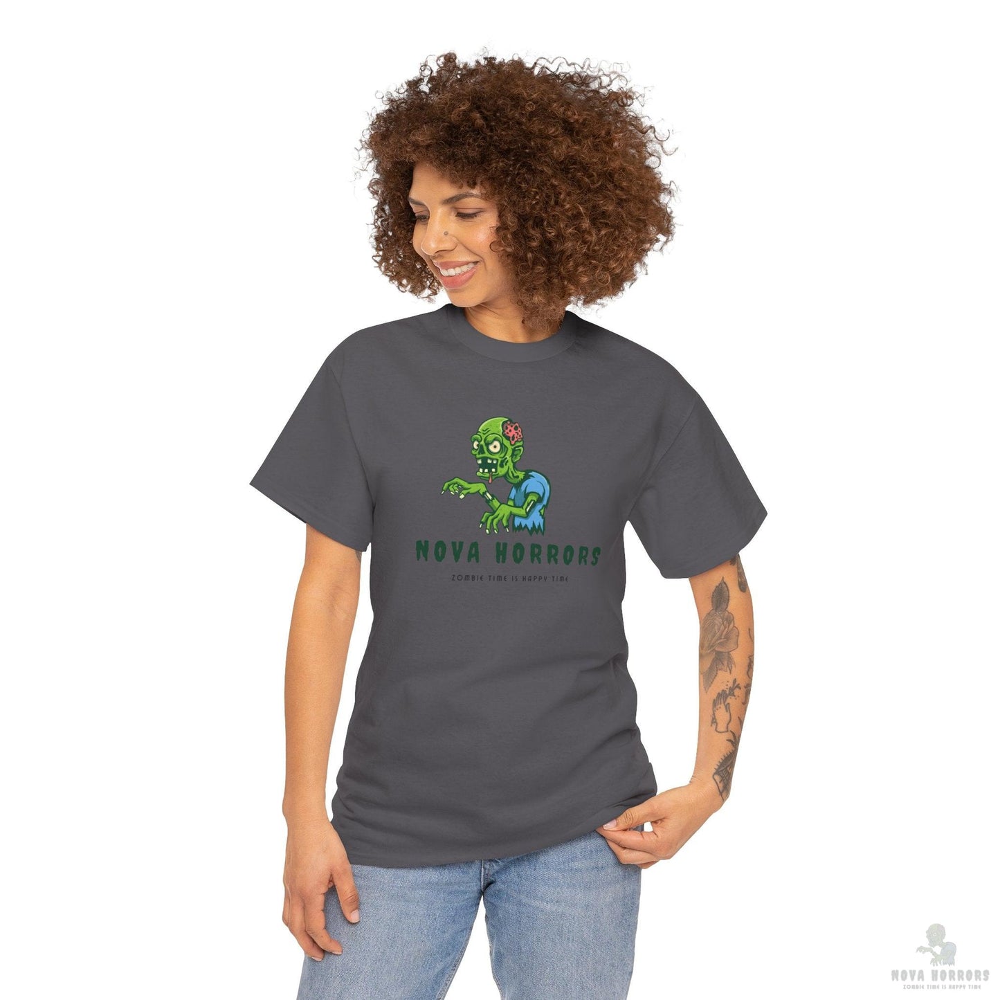Nova Horrors Logo Unisex Heavy Cotton Tee