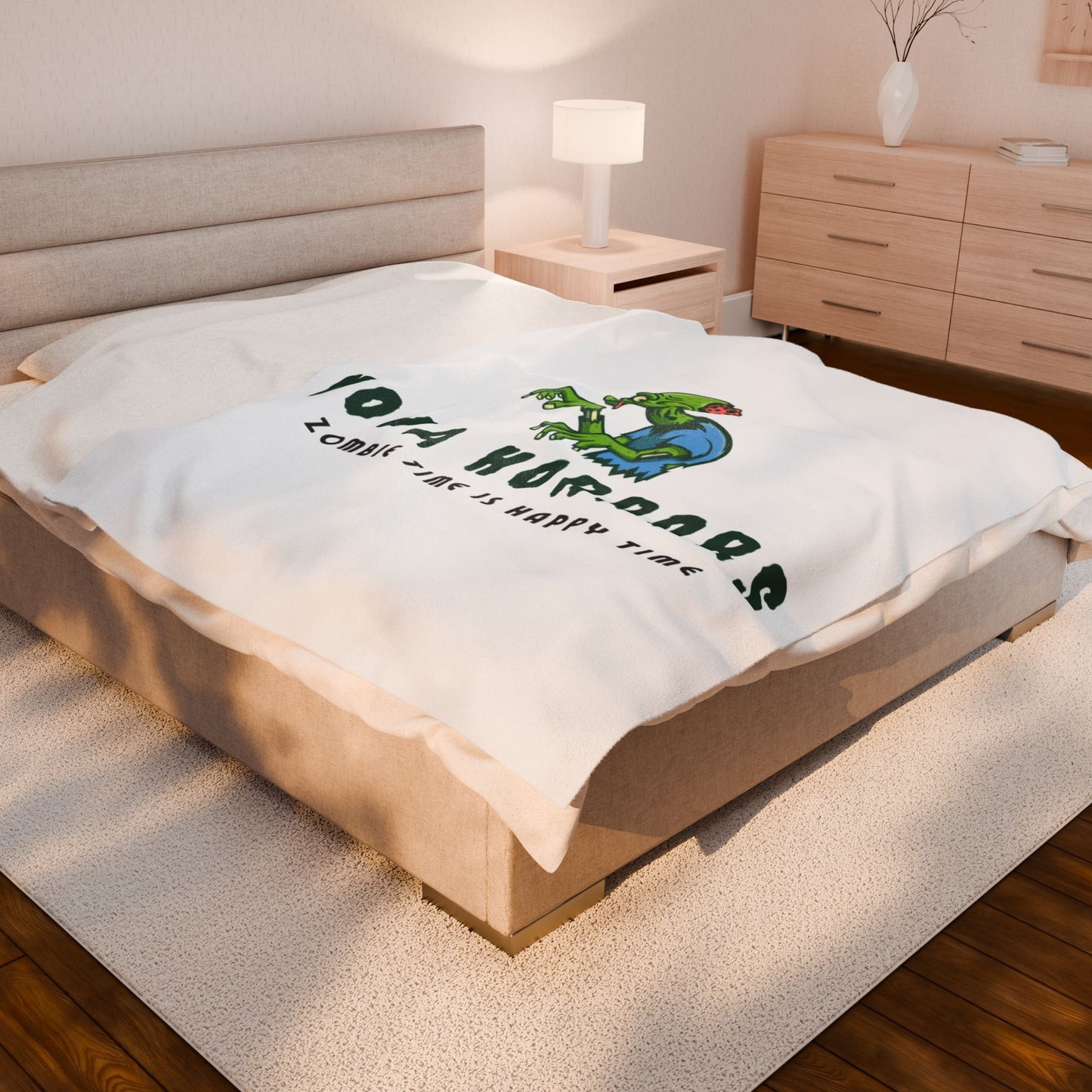 Nova Horrors Plush Blanket – Gothic Cosmic Horror Throw Blanket