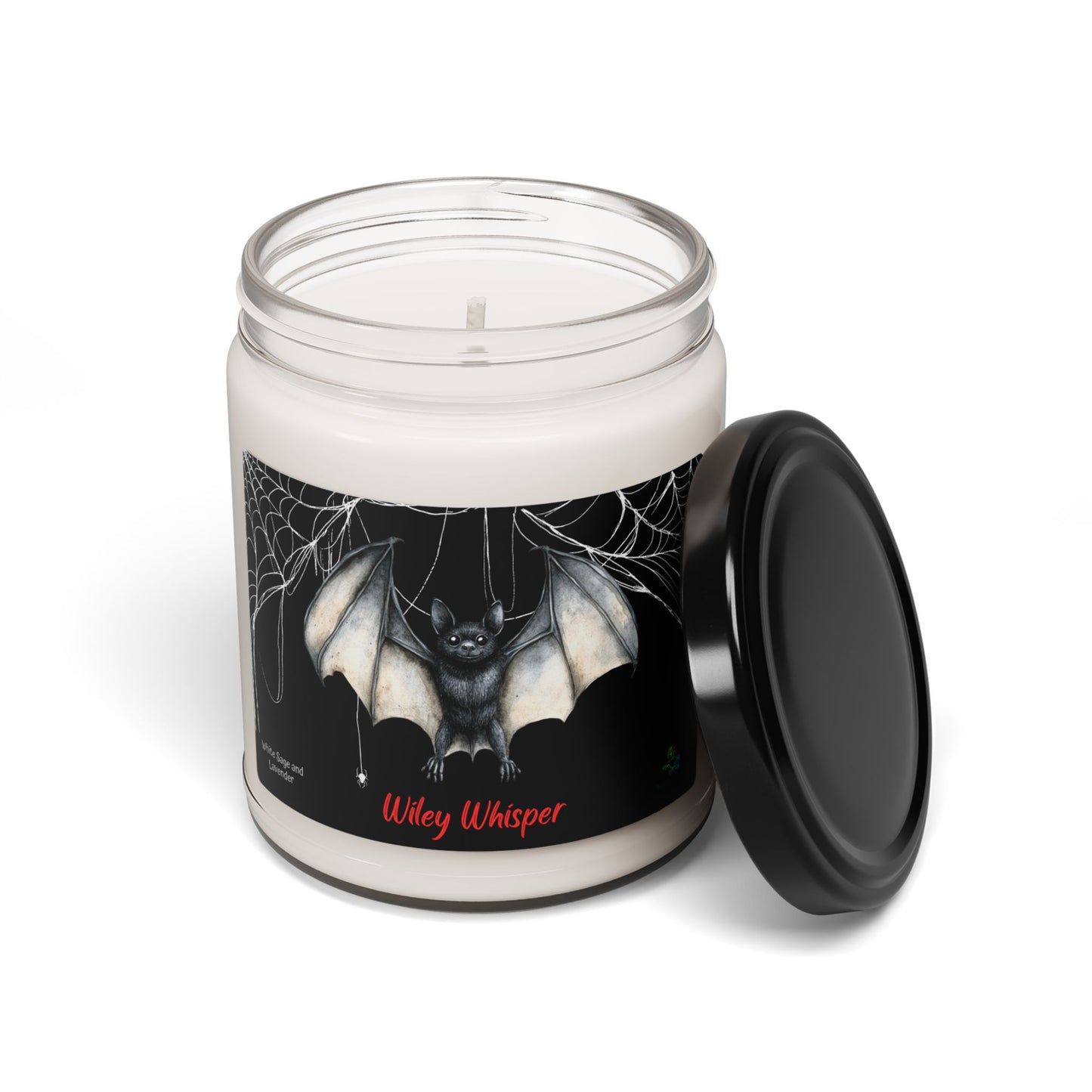 Wiley Whisper: Spooky Scented Soy Candle – Gothic Halloween Home Décor