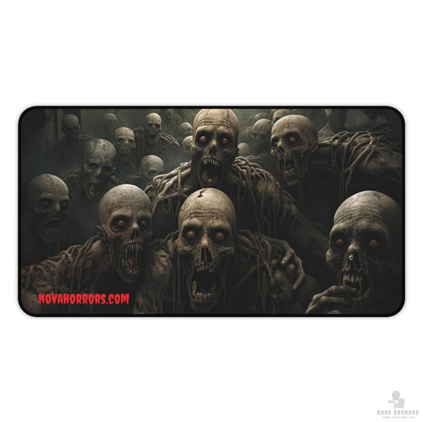 Zombie Watching You Desk Mat