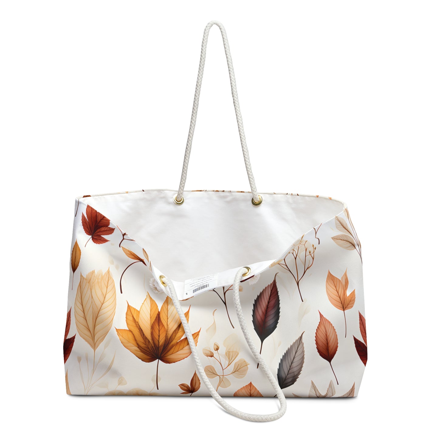 Autumn Floral Weekender Bag, Travel Tote, Beach Bag, Fall Getaway Purse, Lightweight Shopping Bag, Perfect for Weekend Trips