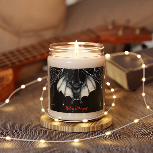 Wiley Whisper: Spooky Scented Soy Candle – Gothic Halloween Home Décor