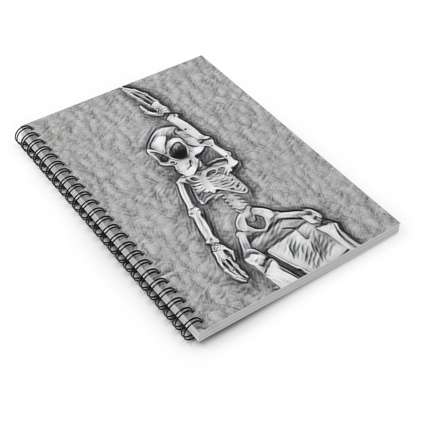 Waving Alien Spiral Notebook – Fun Sci-Fi Writing Journal