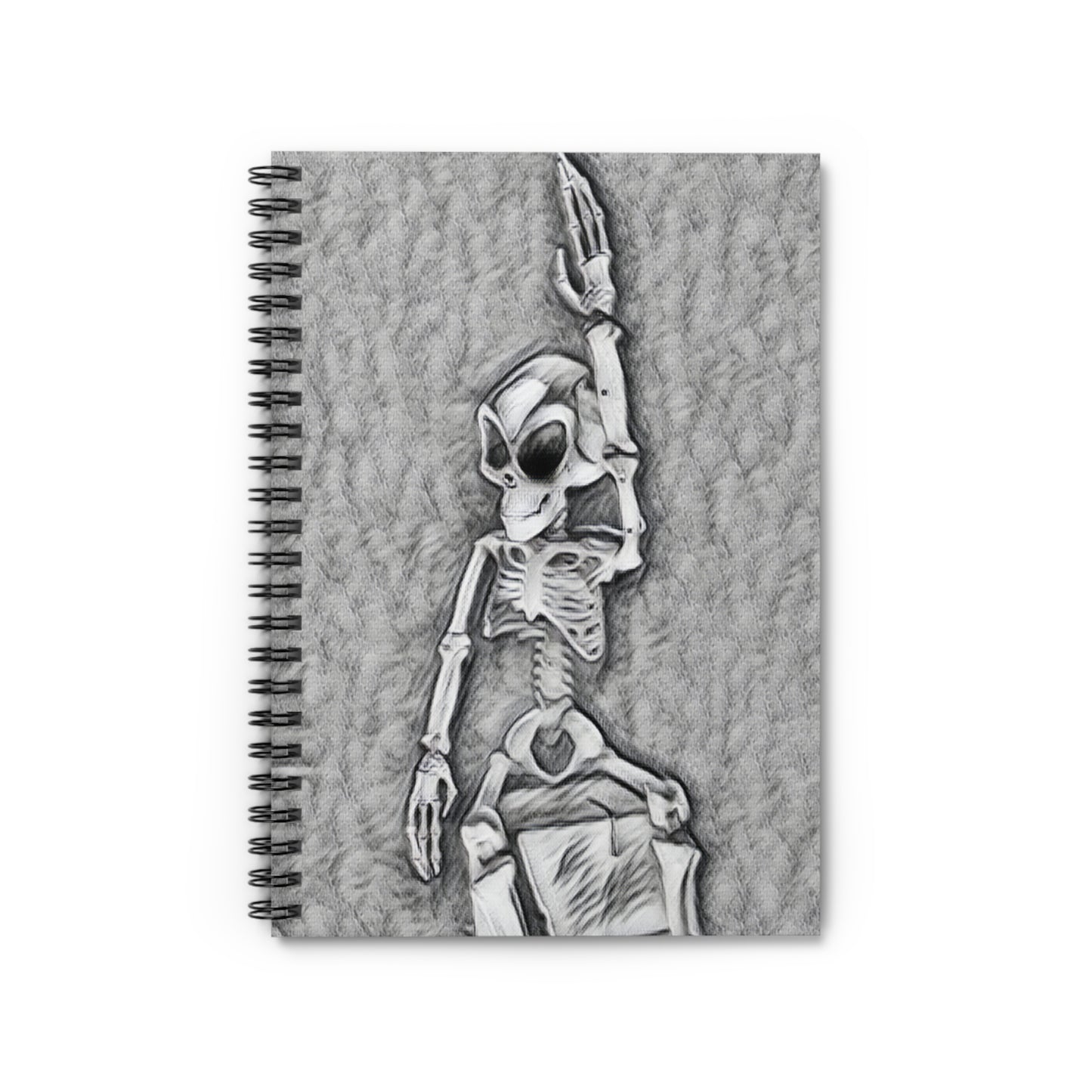 Waving Alien Spiral Notebook – Fun Sci-Fi Writing Journal