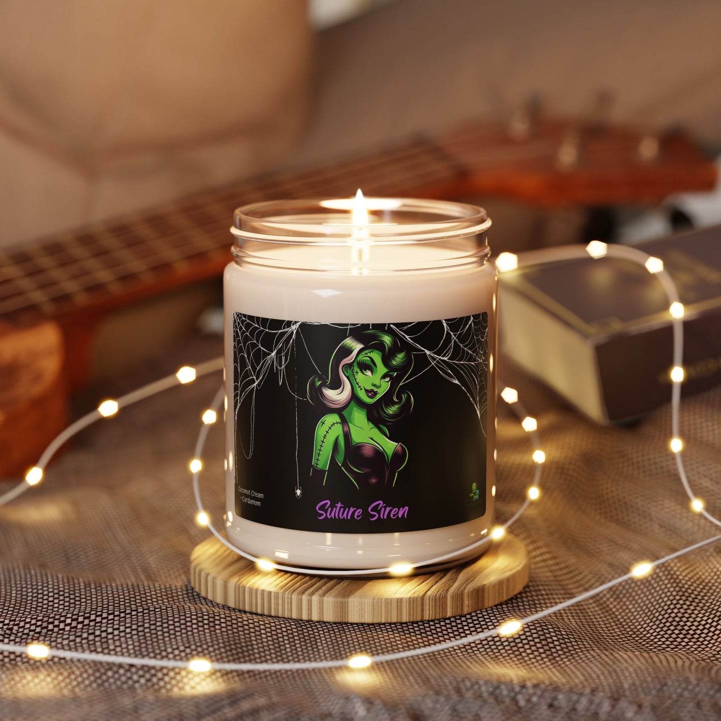 Suture Siren: Spooky Scented Soy Candle – Gothic Horror Home Décor