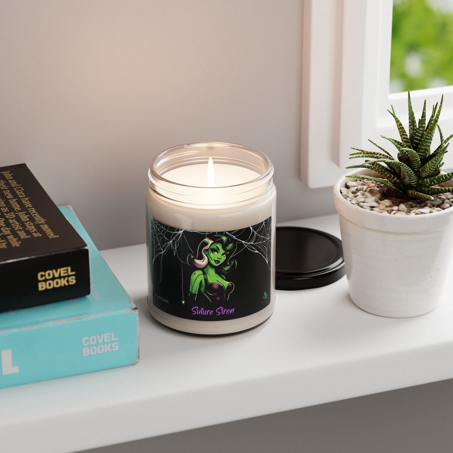 Suture Siren: Spooky Scented Soy Candle – Gothic Horror Home Décor