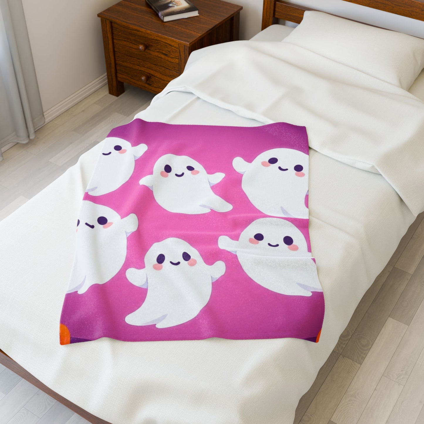 Squad Ghouls Snuggler Plush Blanket – Spooky Cute Halloween Throw