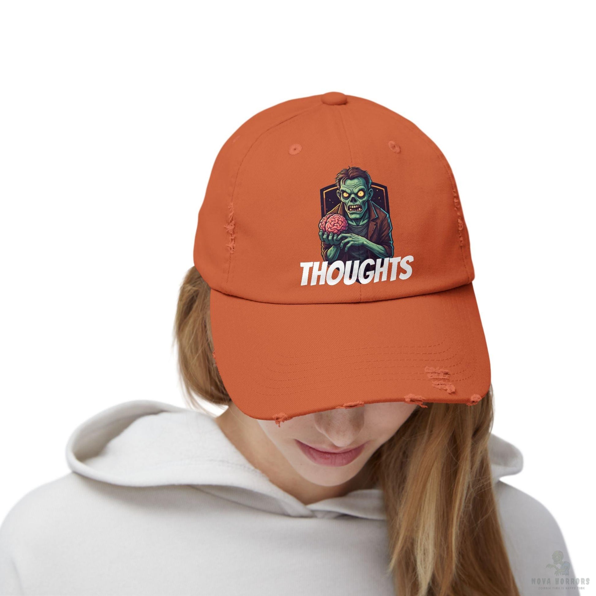 Zombie Thoughts Distressed Cap