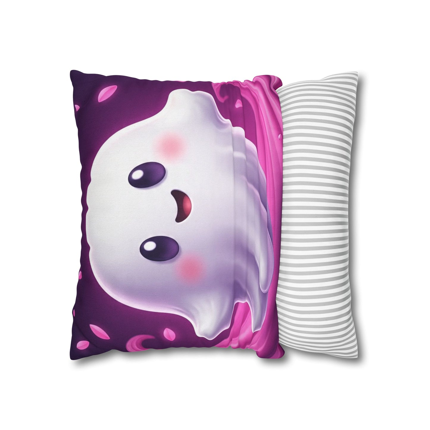 My Boo Buddy Pillowcase 16x16 – Cute Halloween Ghost Throw Pillow Cover
