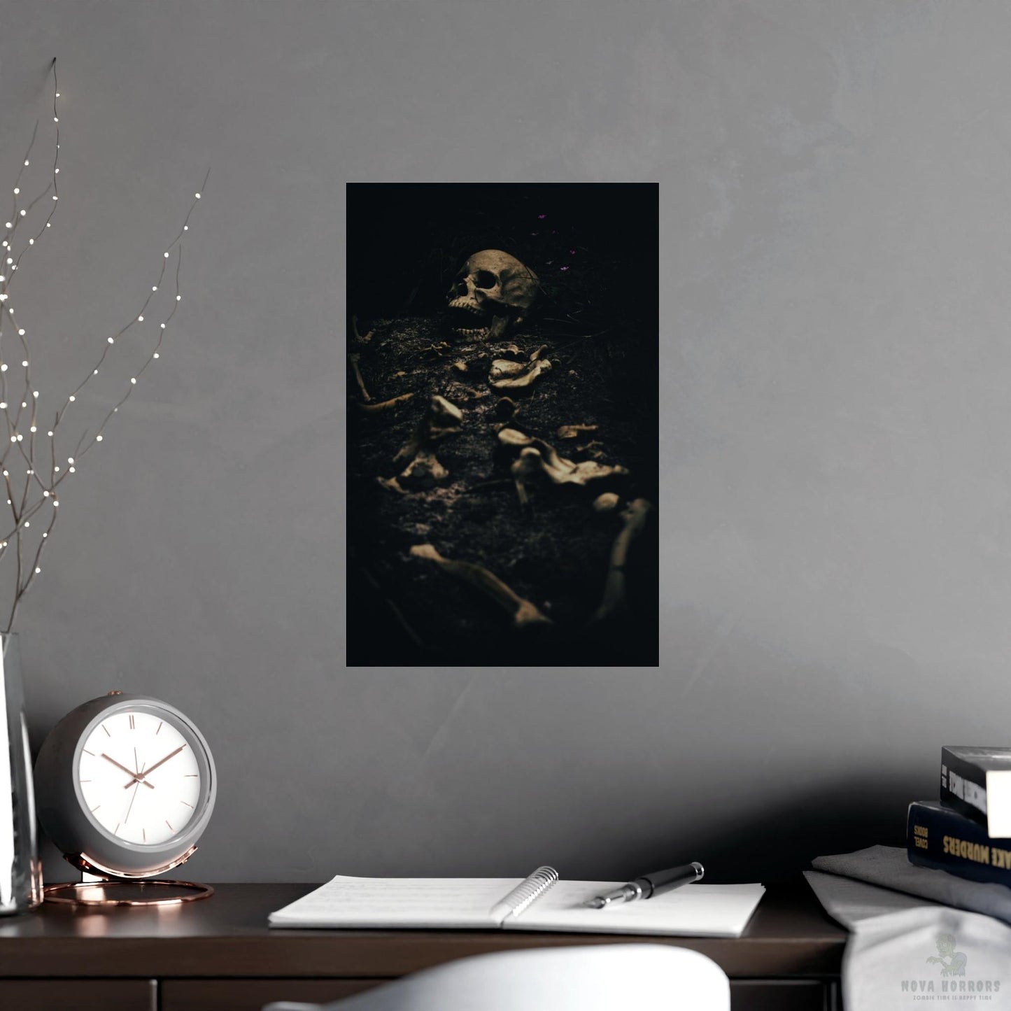 Skeleton Grave Poster 17x 11 Matte