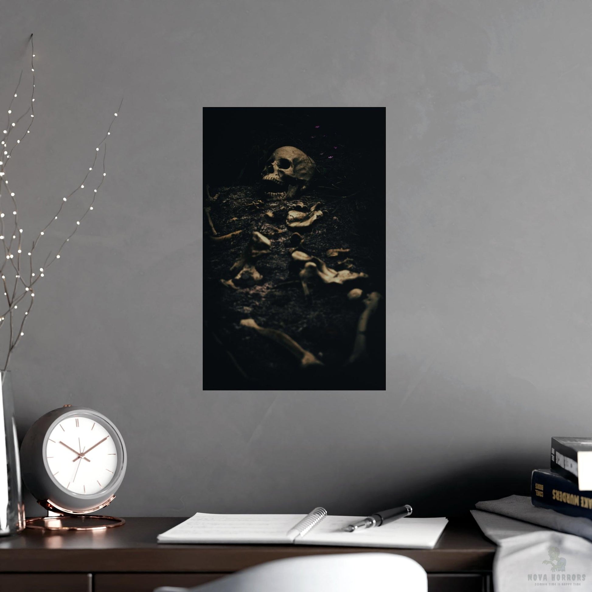 Skeleton Grave Poster 17x 11 Matte