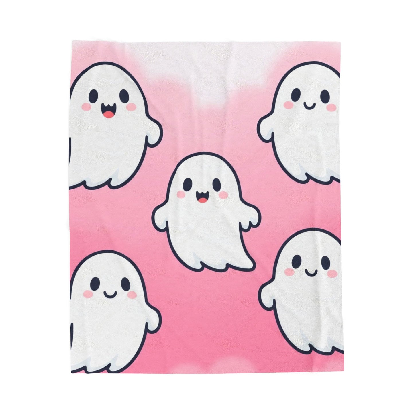 Warm & Ghostly Plush Blanket – Cozy Cute Halloween Throw