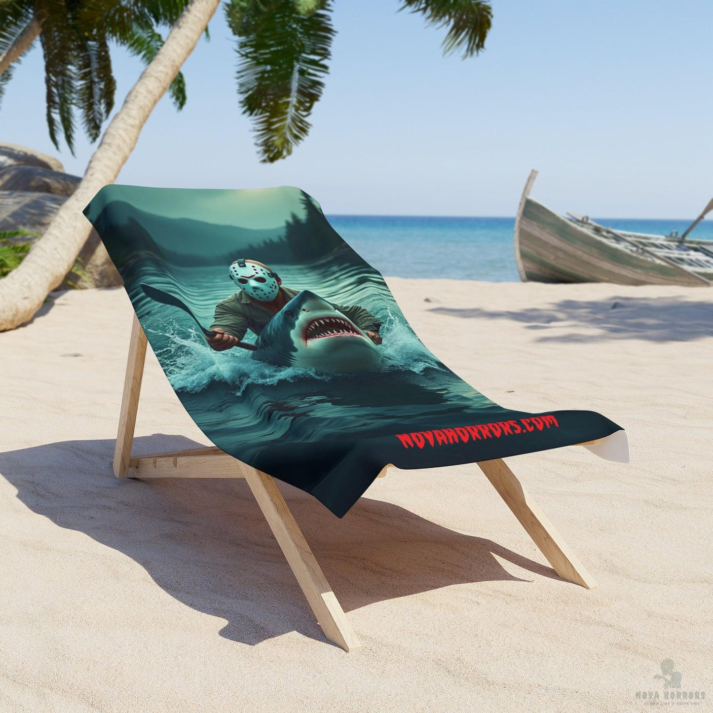 The Jaws of Jason Beach Towel