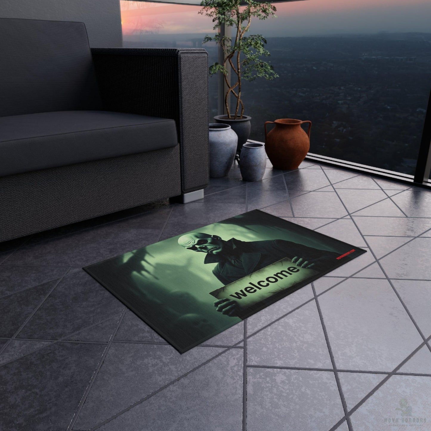 Goulish Welcome Outdoor Rug - Doormat